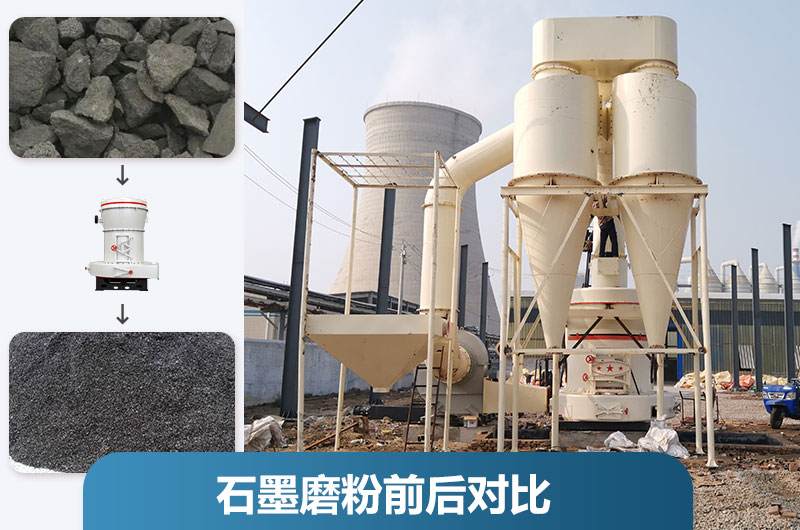 石墨磨粉前后對比圖 石墨磨粉前后對比圖