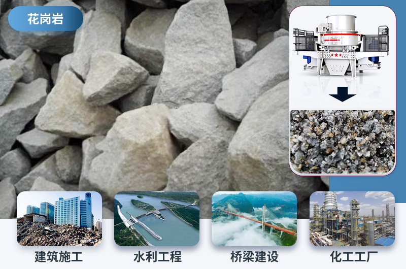 花崗巖制砂后應用領域 花崗巖制砂后應用領域