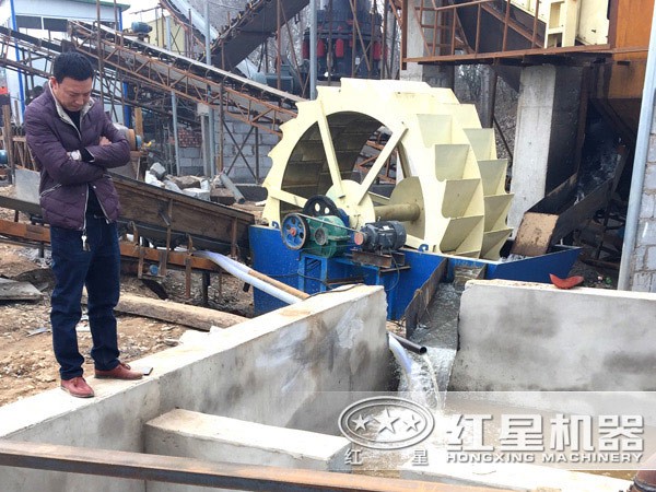 山東張老板洗砂機(jī)作業(yè)現(xiàn)場