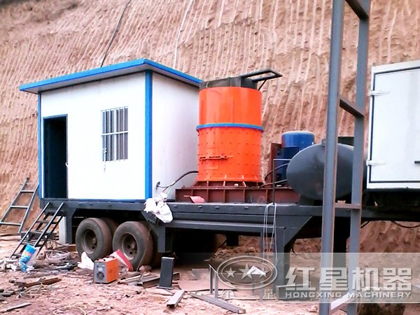 河卵石復(fù)合破現(xiàn)場