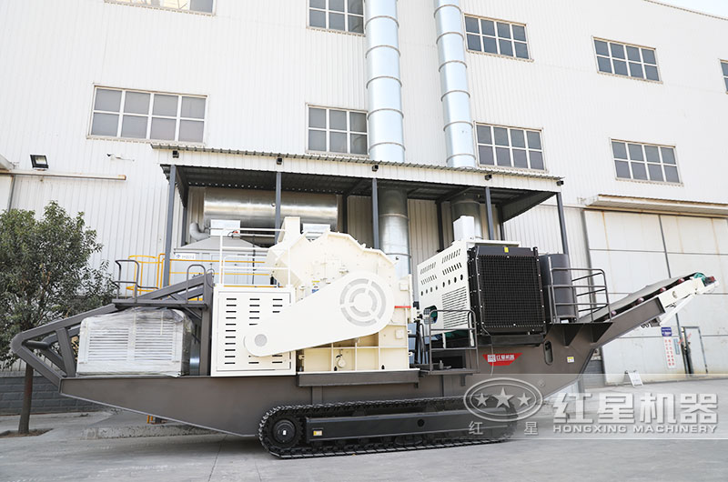 細(xì)碎履帶式移動制沙機(jī)，一鍵操控更智能