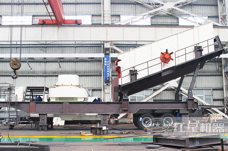 沖擊式移動(dòng)破碎站，出料粒形好級(jí)配連續(xù)